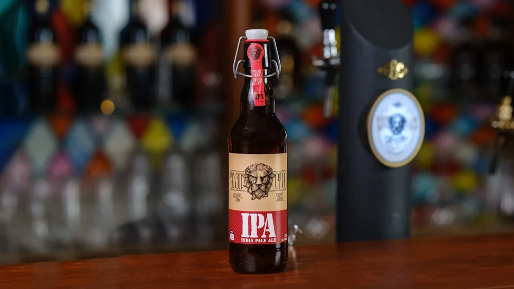 ლუდი შავი ლომი IPA - ბოთლი 0.5 - იანი