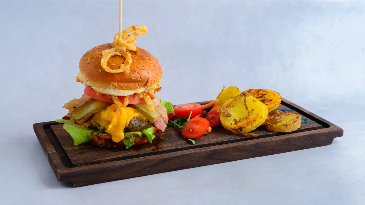 Cheddar burger