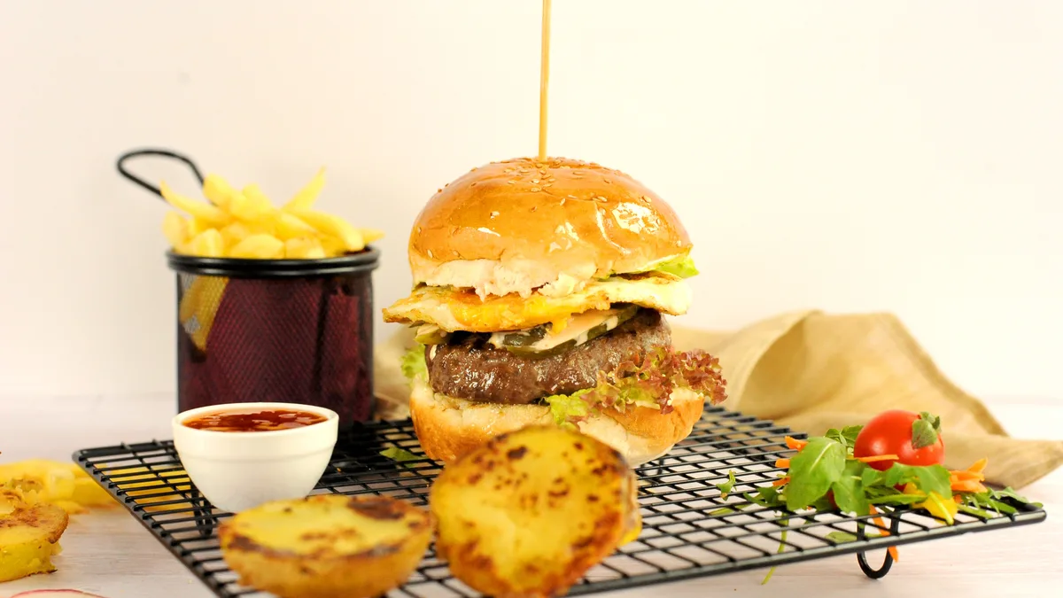 Egg burger