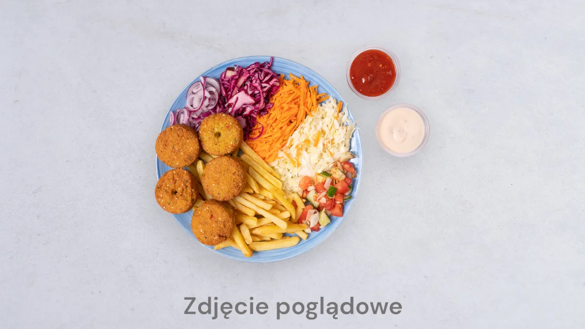 Fryto kebab z falafelem