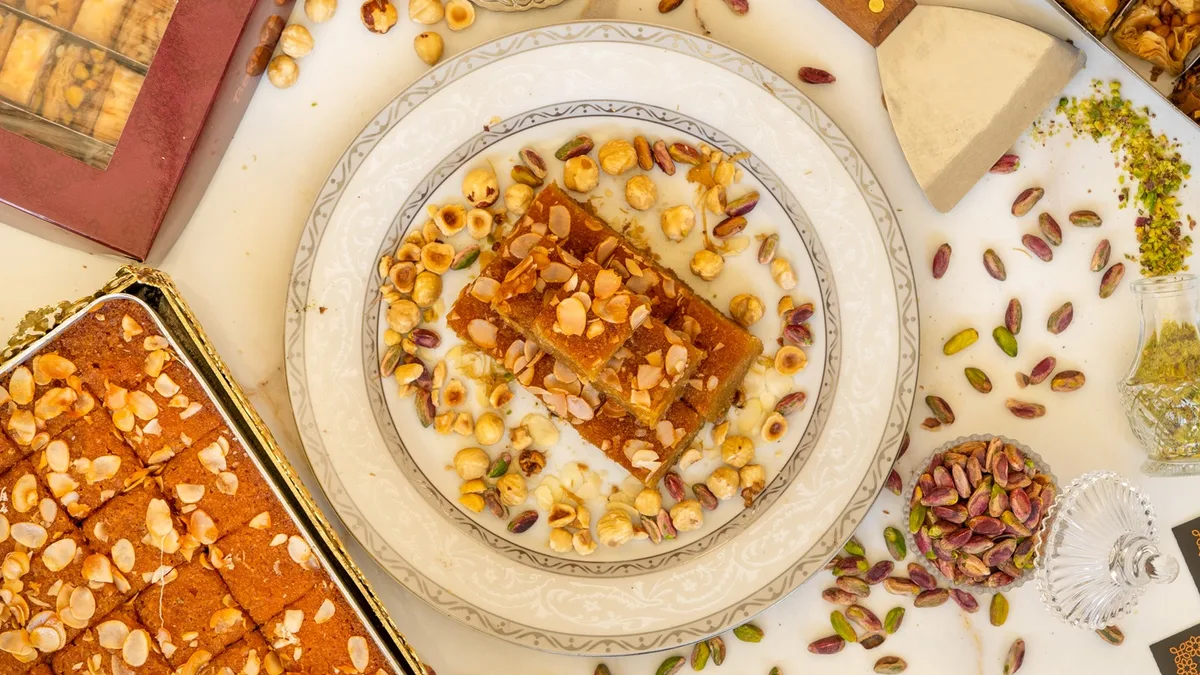 Almond Semolina Cake