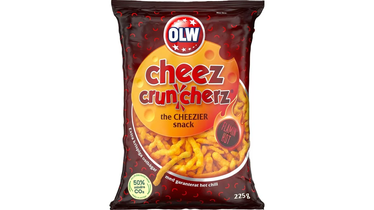 Cheez Cruncherz Flamin hot 225 g