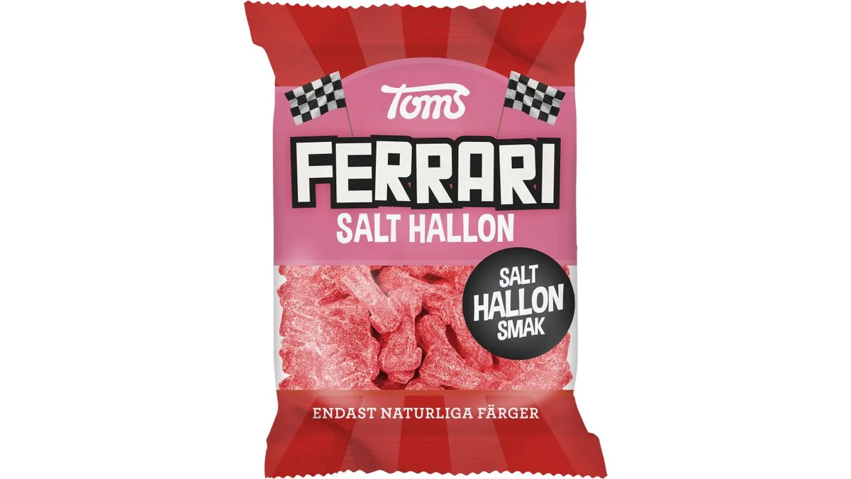 Ferrari Salt Hallon 120 g