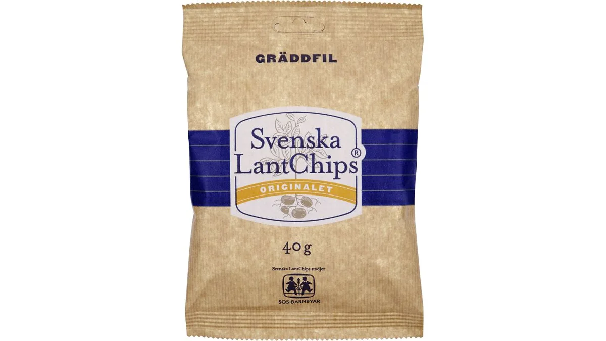 Lantchips Gräddfil 200 g