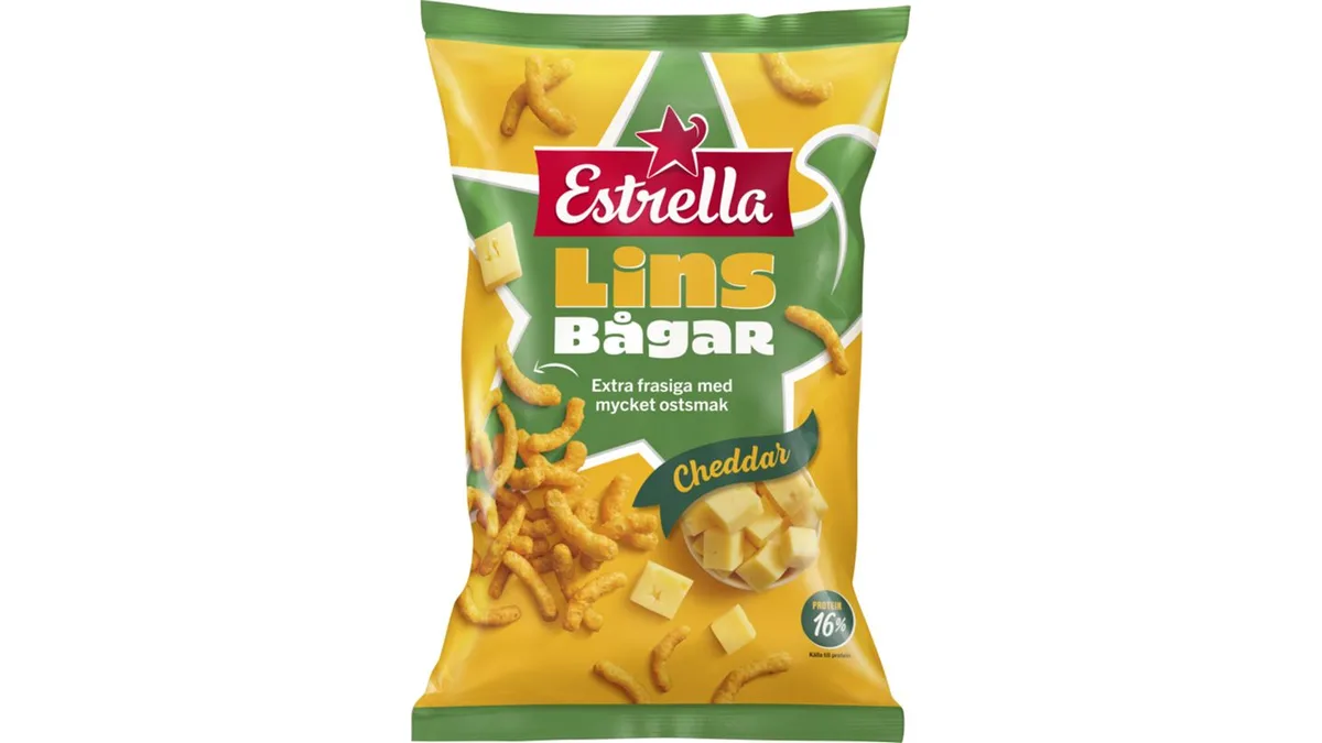 Linsbågar Äkta Cheddar 125 g