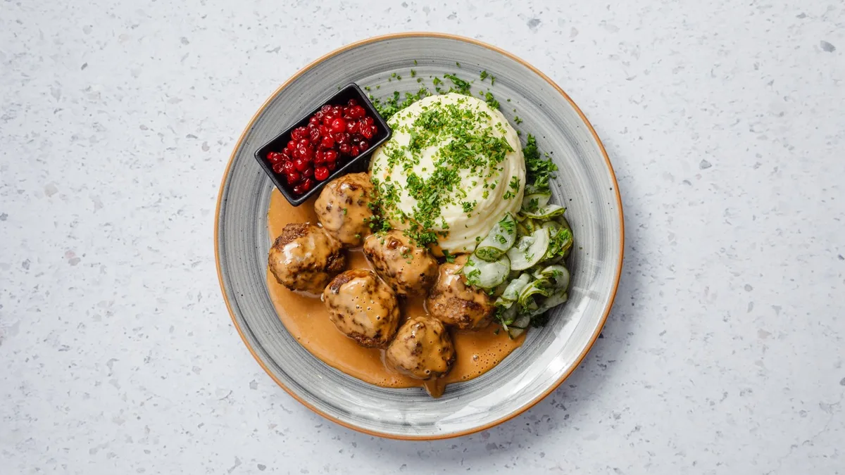 Köttbullar Med Potatismos