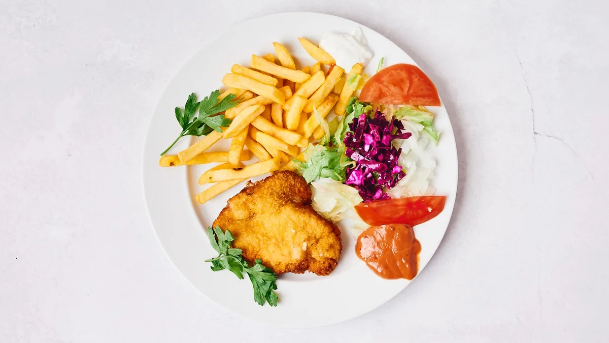 Schnitzel Med Pommes