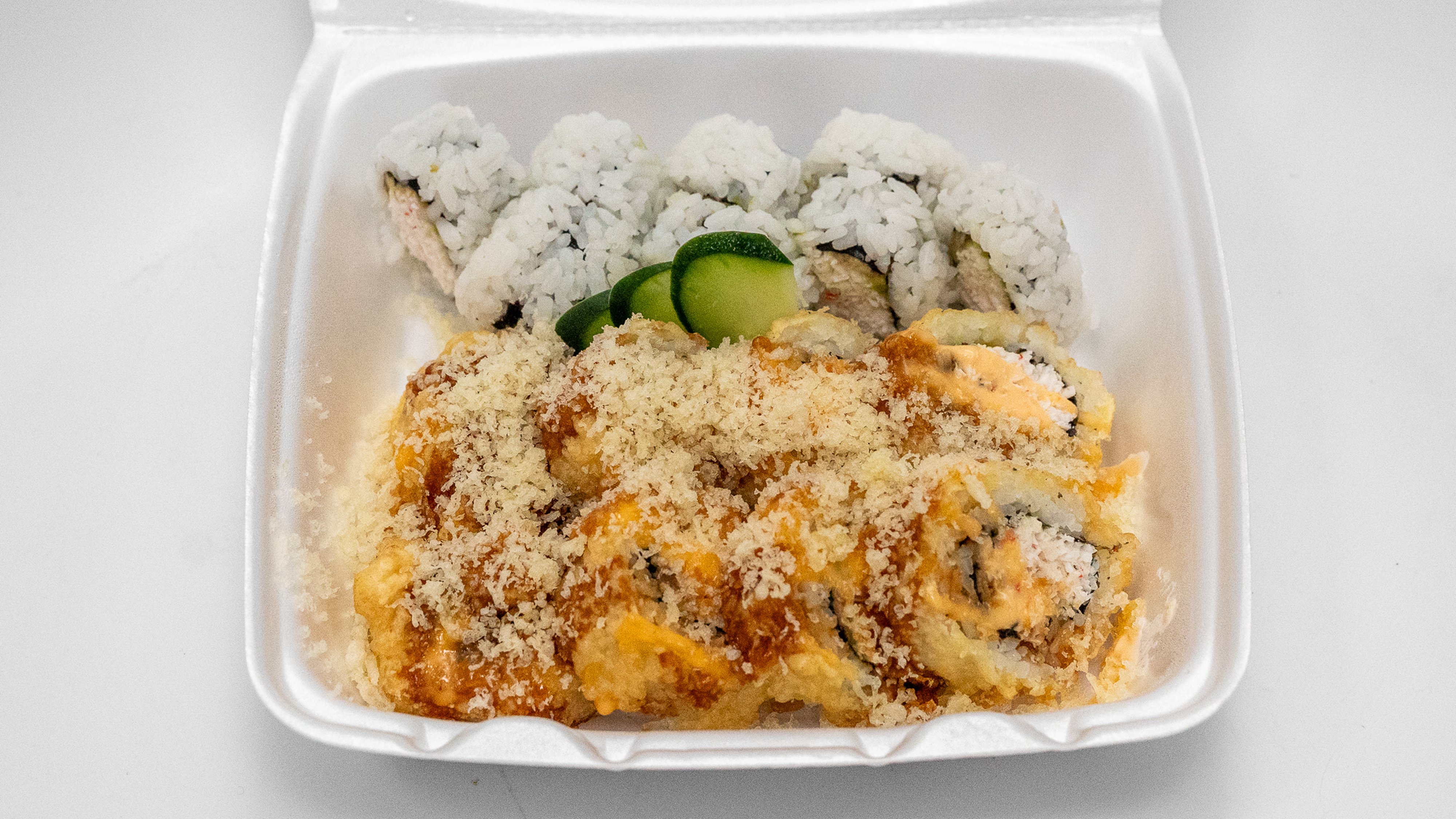 Orange: California Tempura Roll