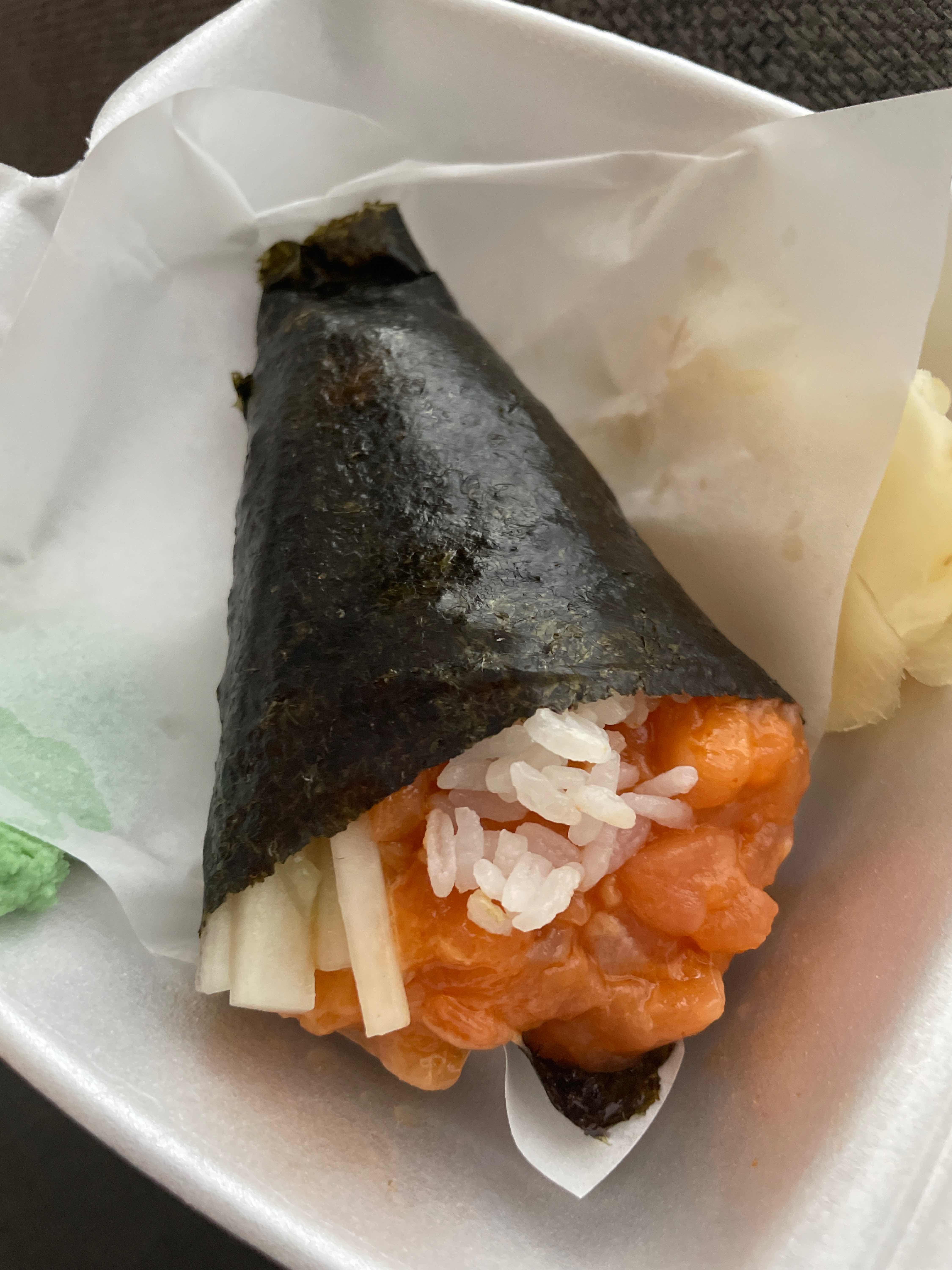 Spicy Salmon Hand Roll