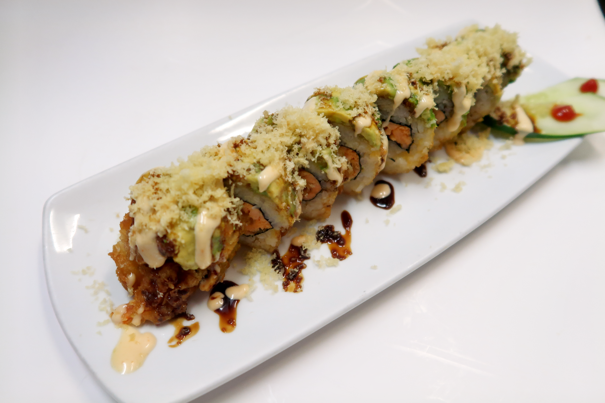 Spicy Salmon Tempura Roll