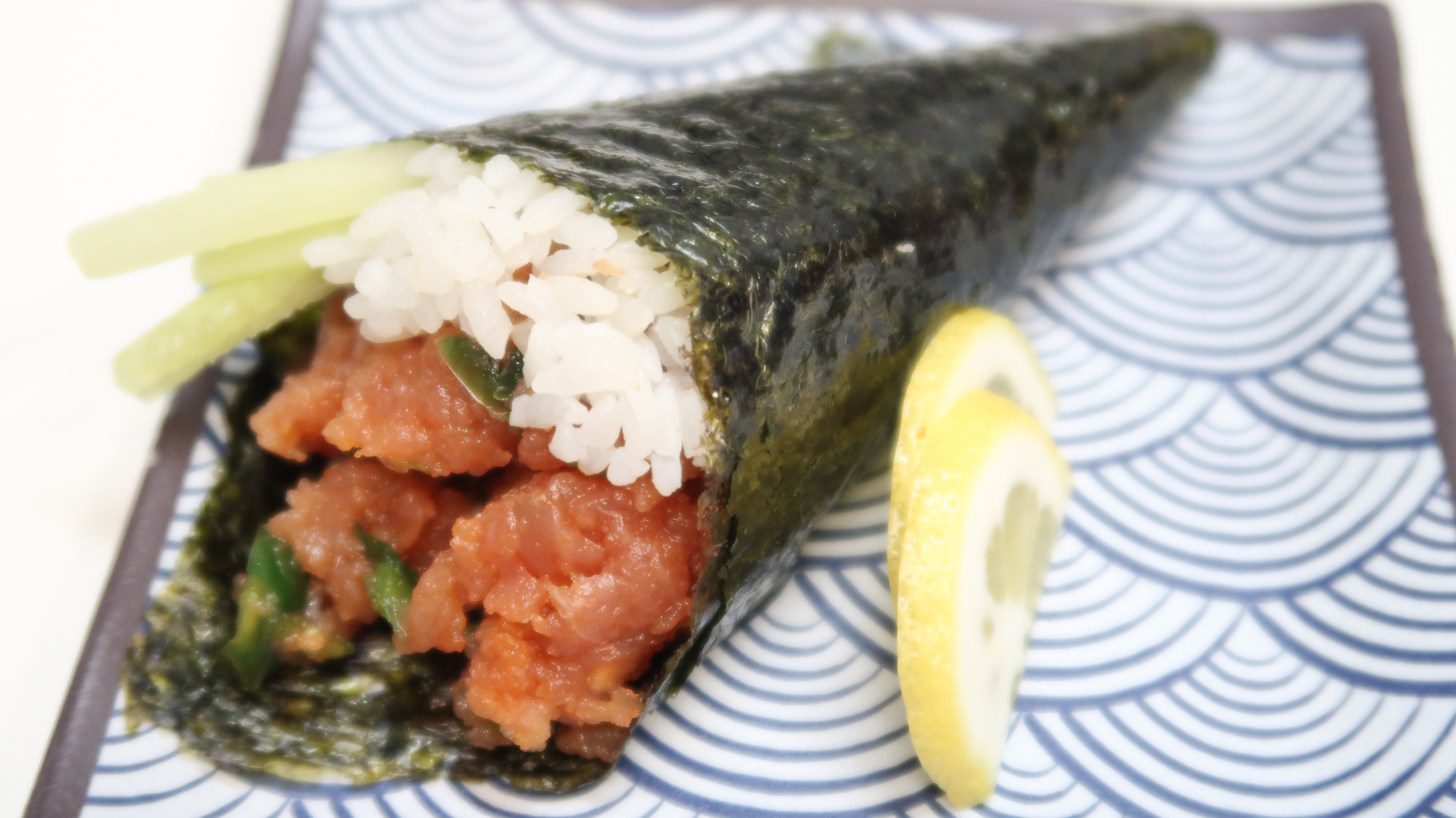 Spicy Tuna Hand Roll w/ cucumber