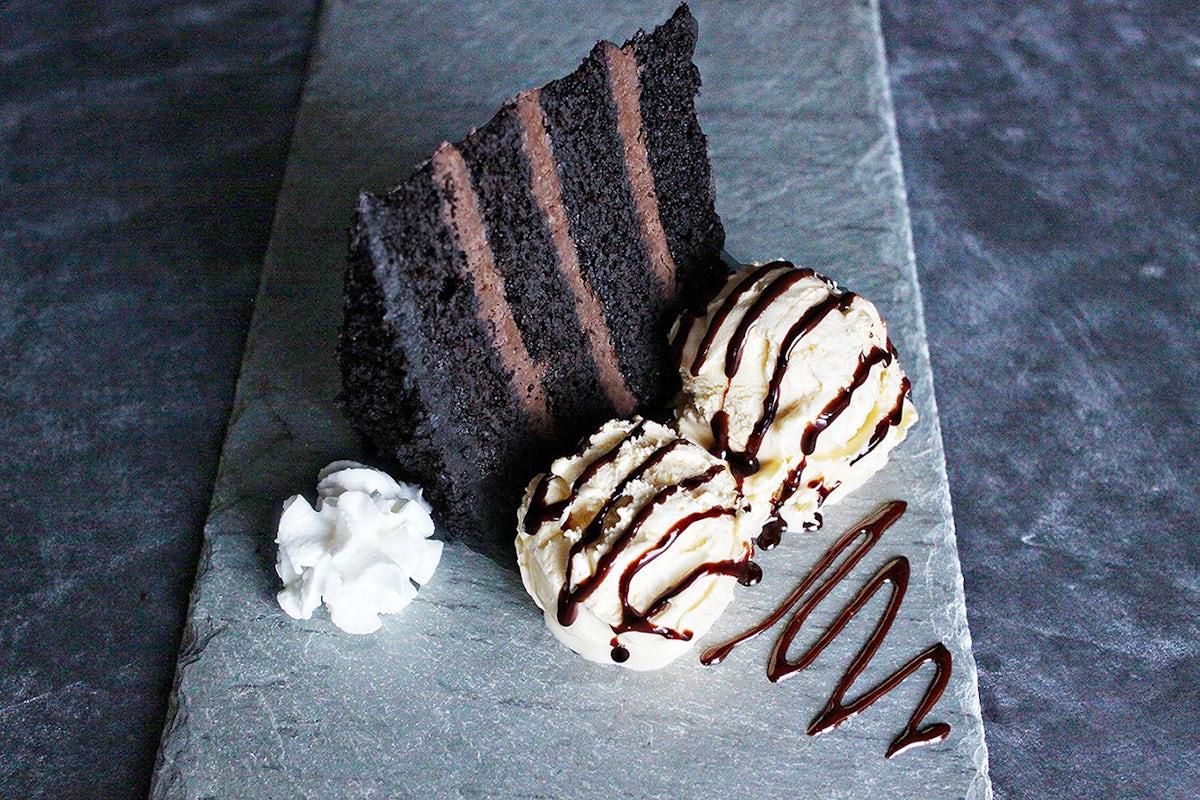 Chocolate Cake a la Mode