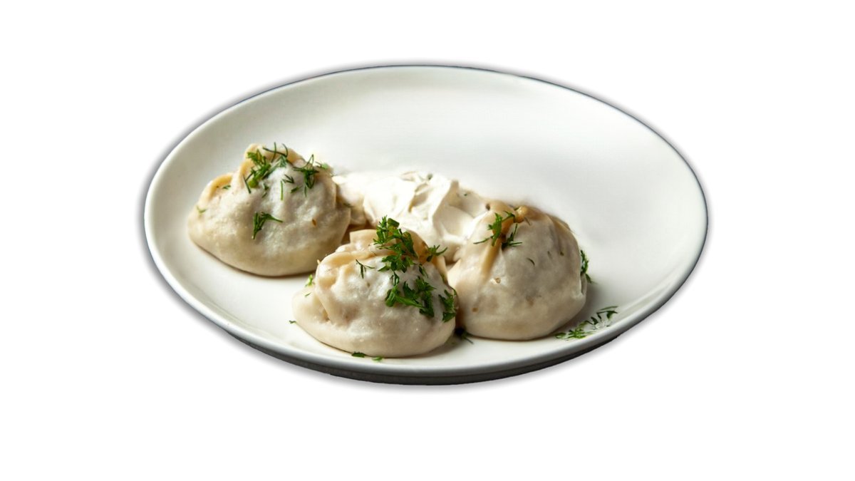 Манты с мясом 3 шт