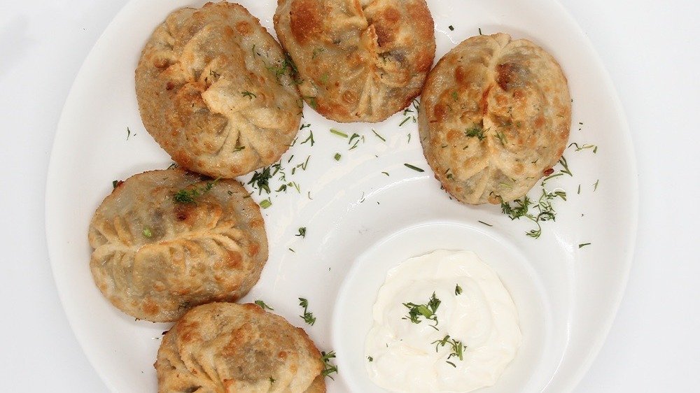 Жареные манты с мясом 5 шт