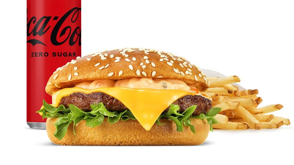 Cheeseburger meal