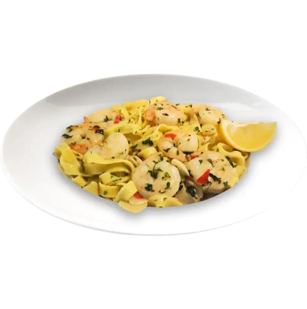 Tagliatelle z krewetkami