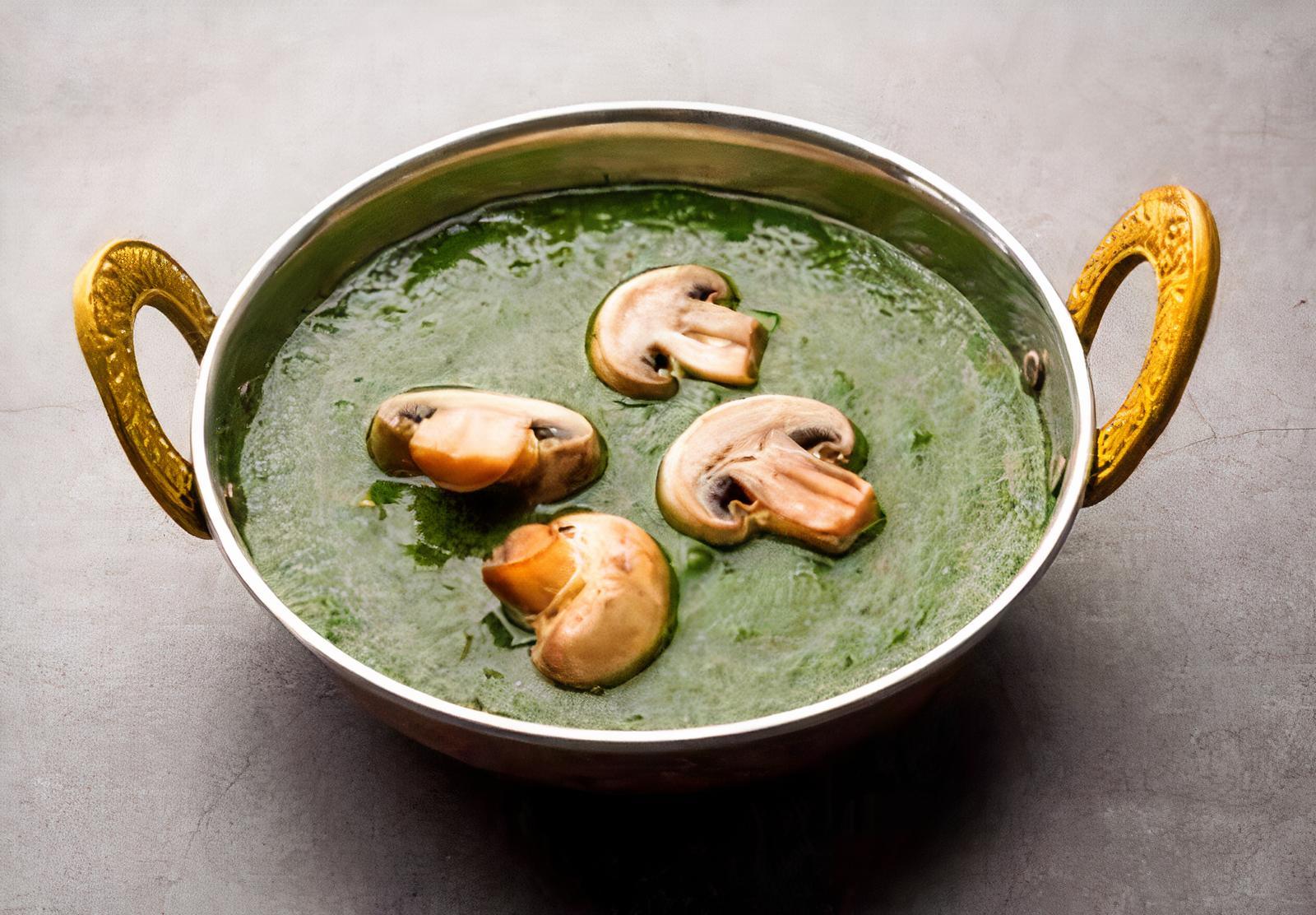 Mushroom Palak