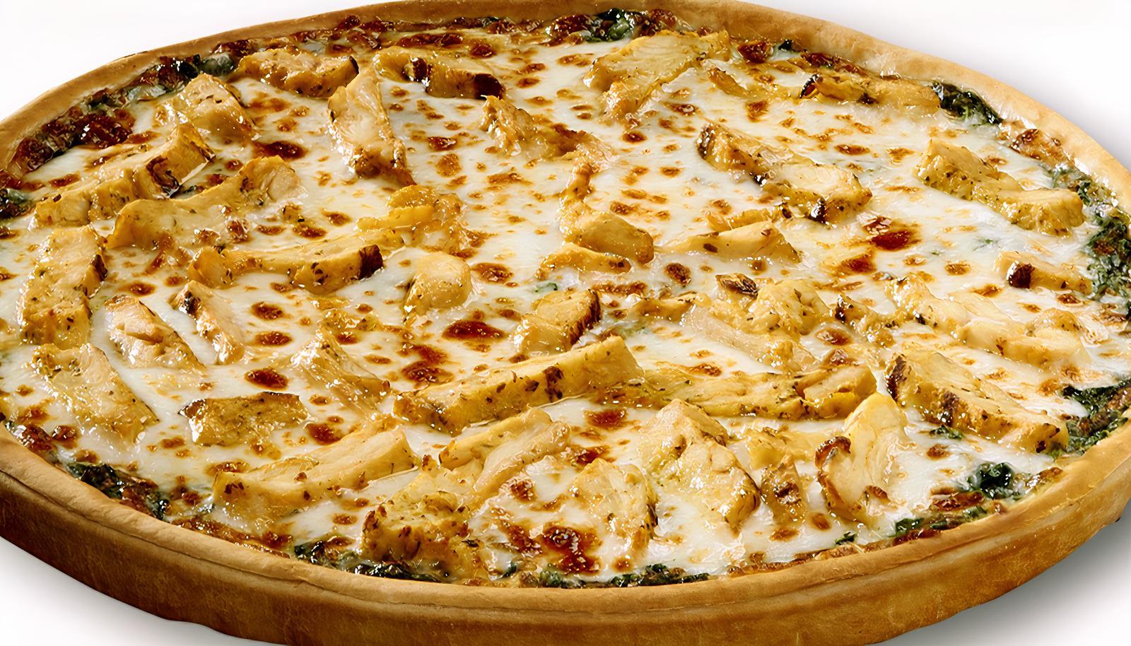 Chicken Spinach Alfredo Pizza (12" Medium)