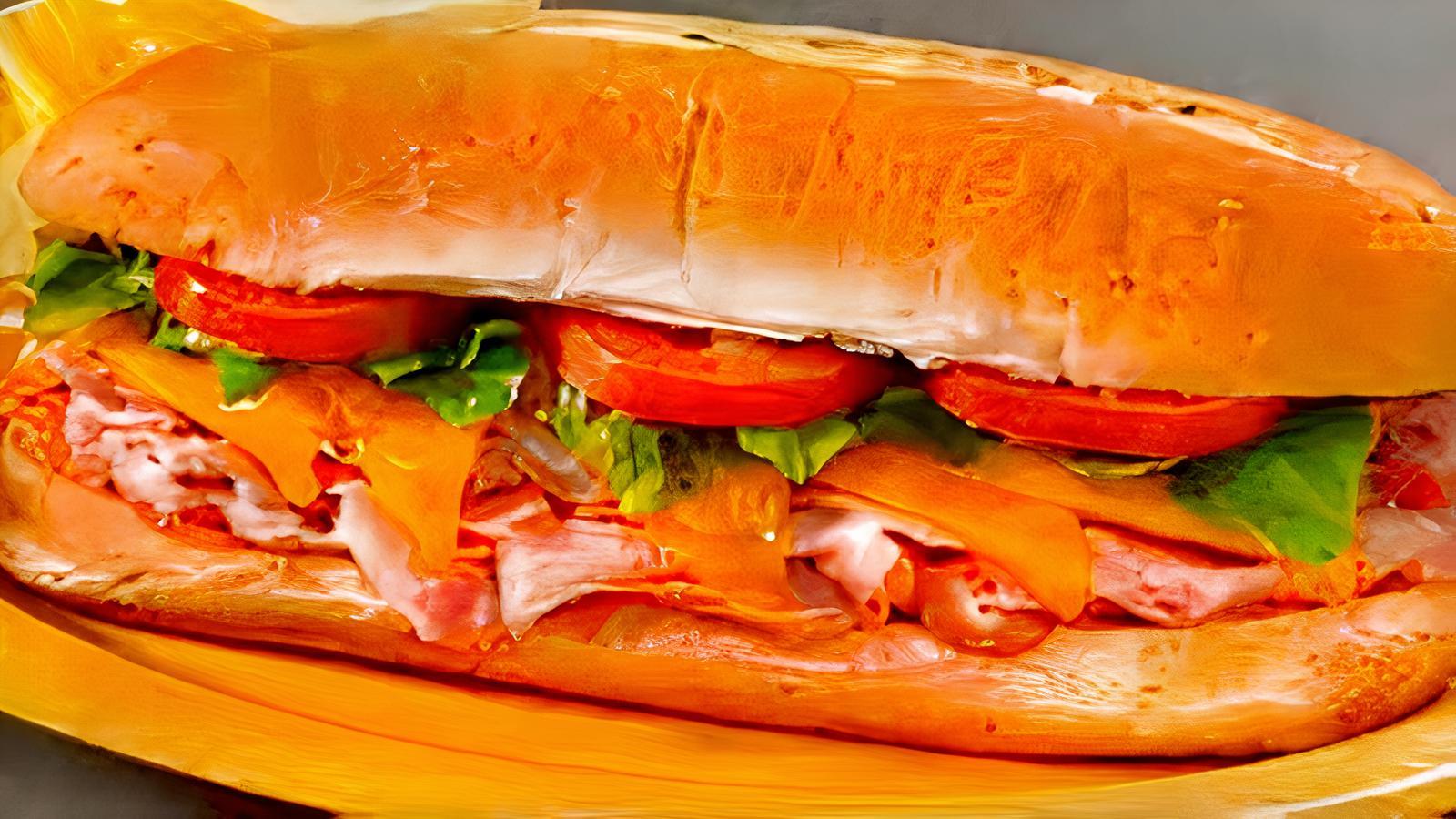 Ham and Cheddar Hoagie