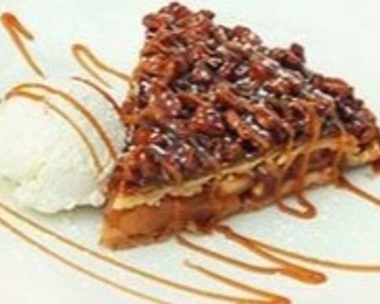 Upside Down Candied Walnut Apple Pie