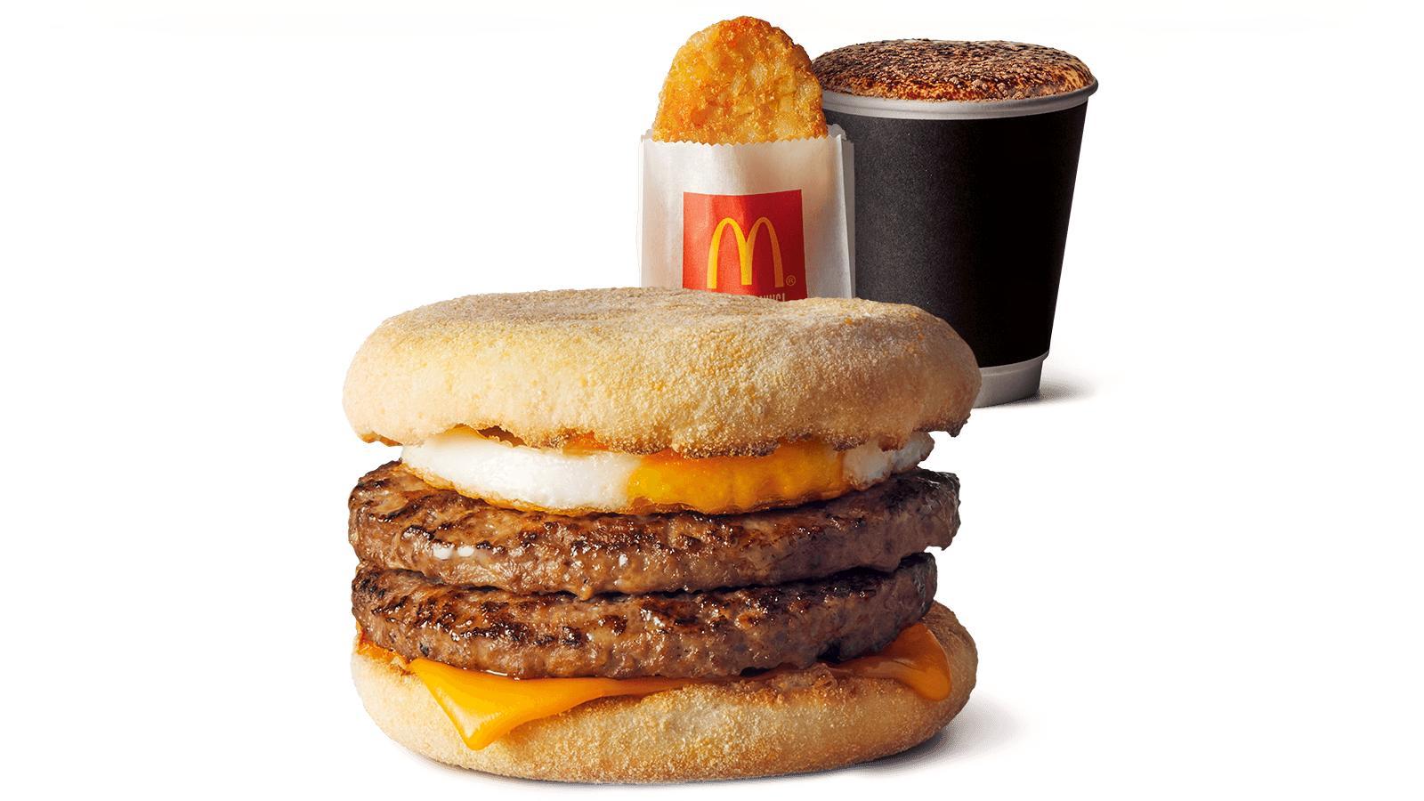 Double Sausage and Egg McMuffin Meal