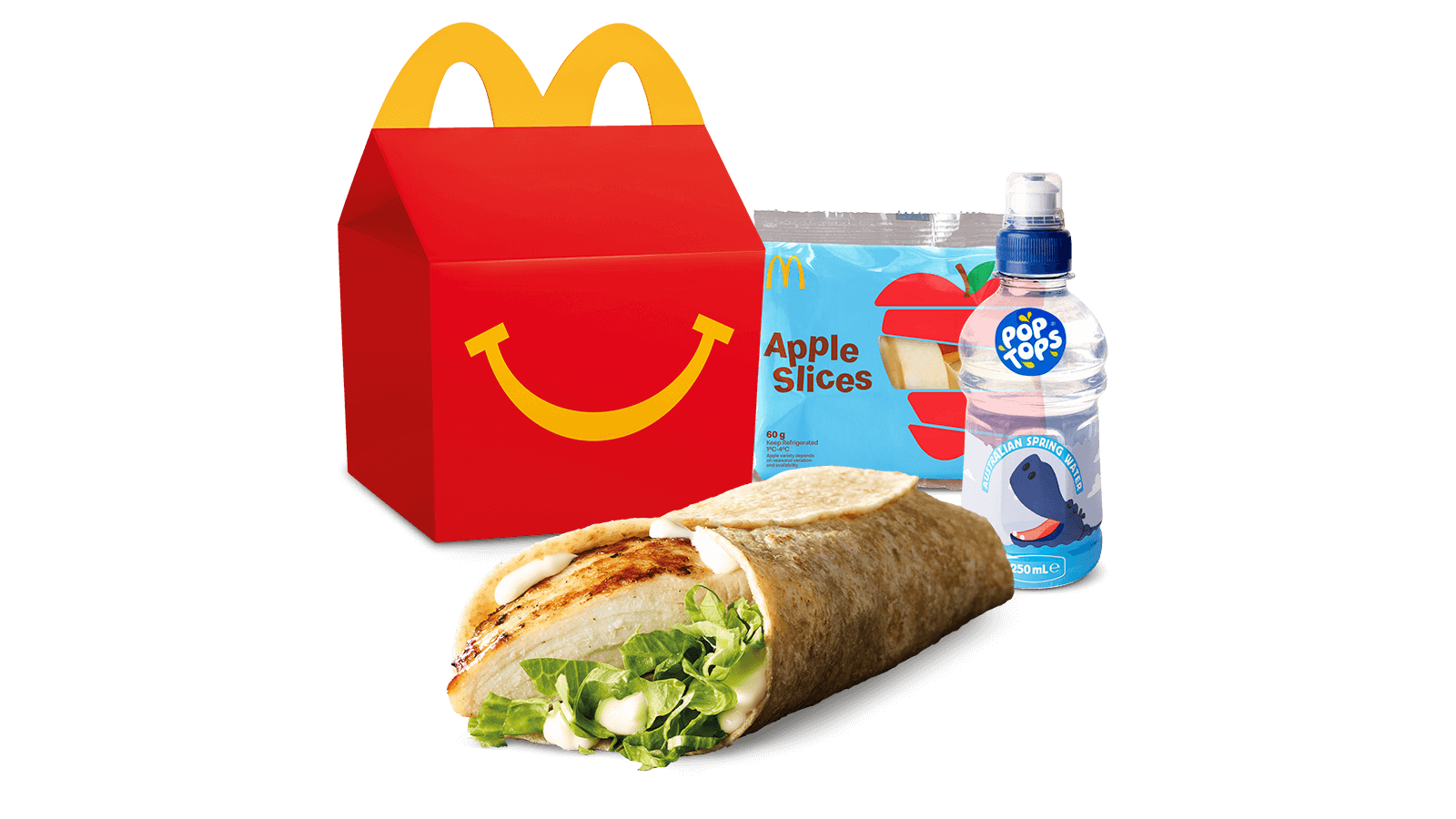 Grilled Chicken Snack Wrap Happy Meal