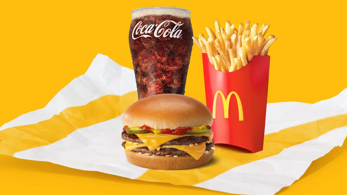 Large Double Cheeseburger meal