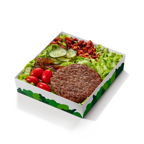 Salada Mix Com Carne Bovina