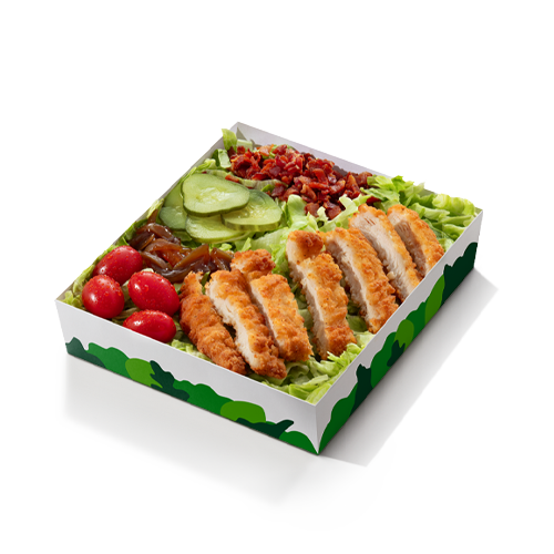 Salada Mix Com Crispy Chicken