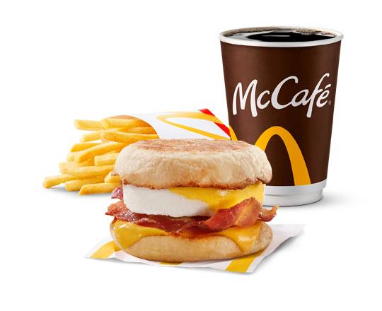 Bacon 'N Egg McMuffin Extra Value Meal [550.0 Cals]
