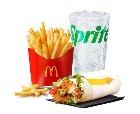 Chicken and Bacon McWrap with Crispy Chicken Extra Value Meal [950-1160 Cals]