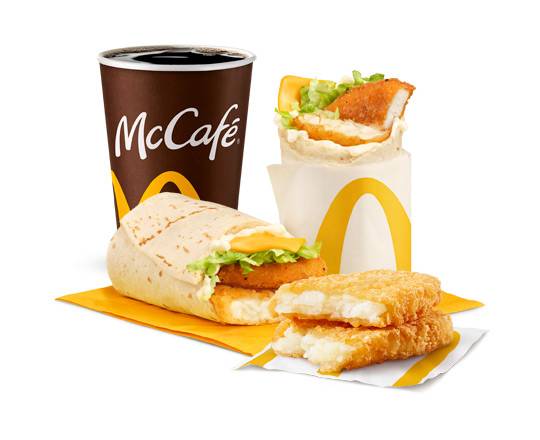Chicken Breakfast Wrap Extra Value Meal [840.0 Cals]