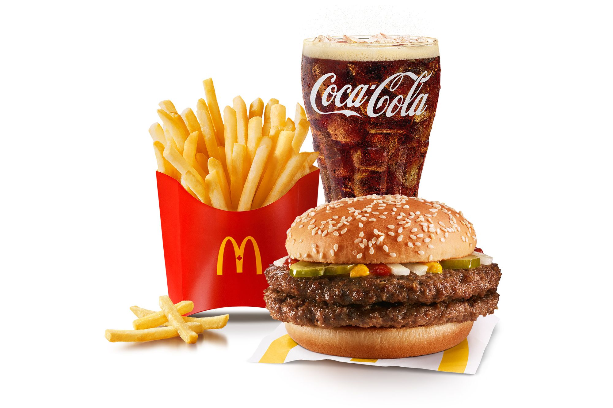 Double Quarter Pounder without Cheese Extra Value Meal [790-1220 Cals]