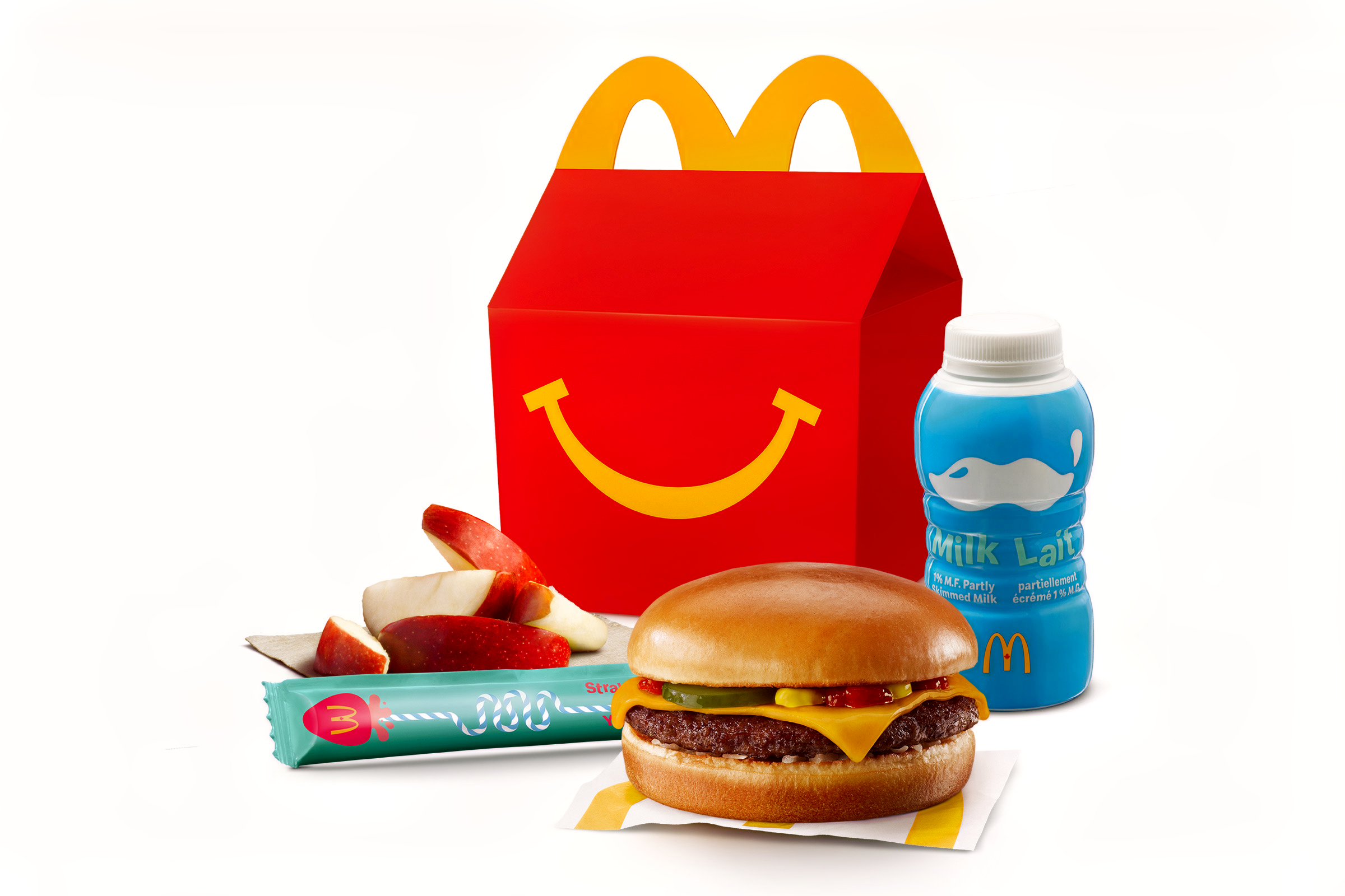 Happy Meal Cheeseburger with Apple Slices [350-460 Cals]
