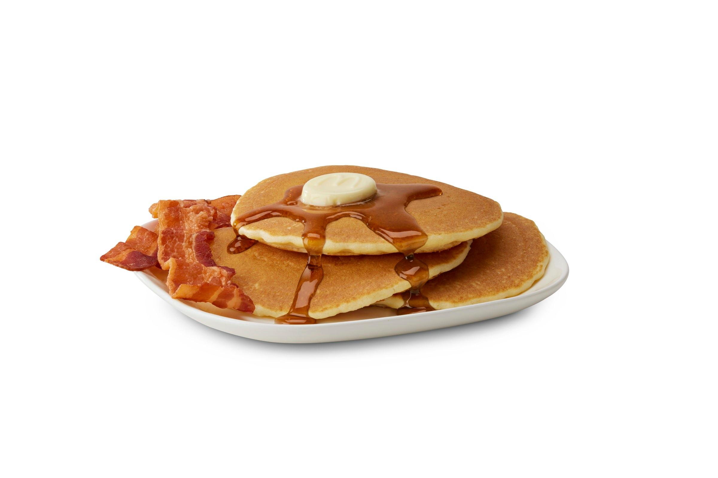 Hotcakes and Bacon [670.0 Cals]