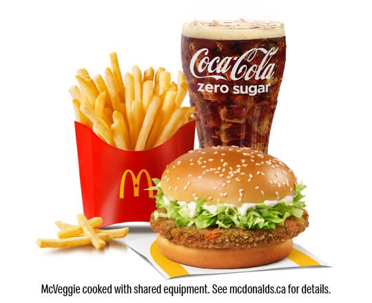McVeggie Extra Value Meal [820-1030 Cals] (McVeggie & Wraps)