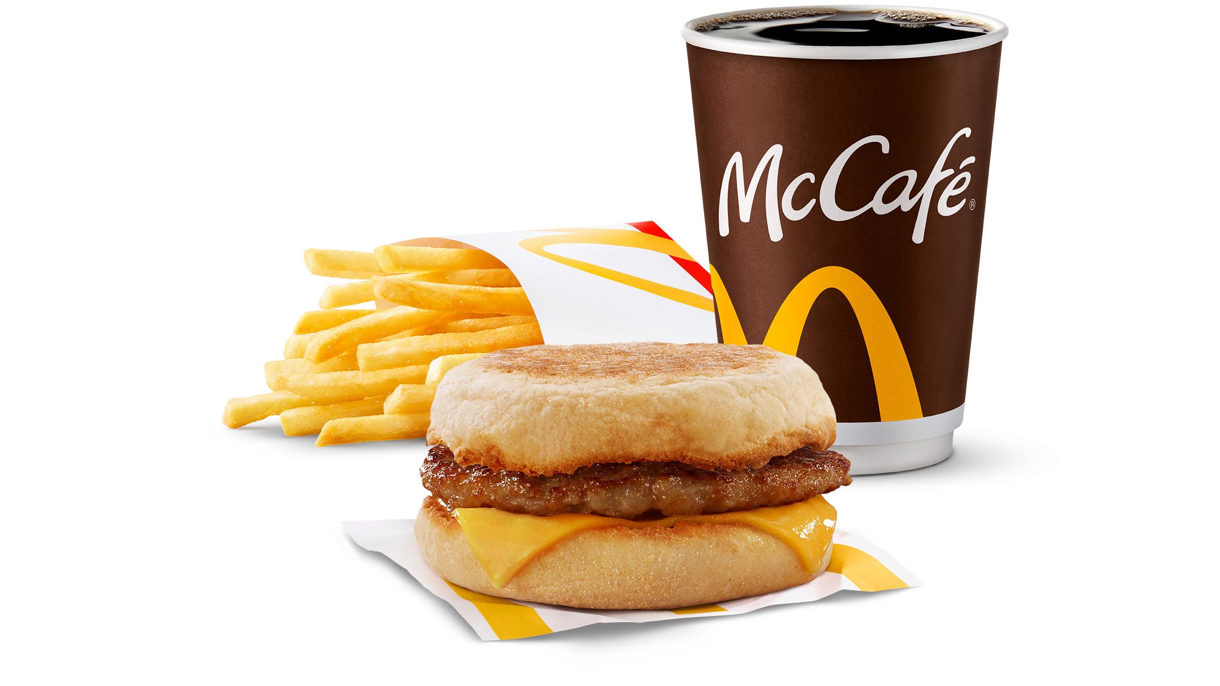 Sausage McMuffin Extra Value Meal [613.0 Cals]