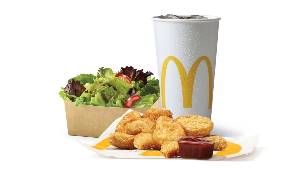9 Chicken McNuggets Meal With Side Salad