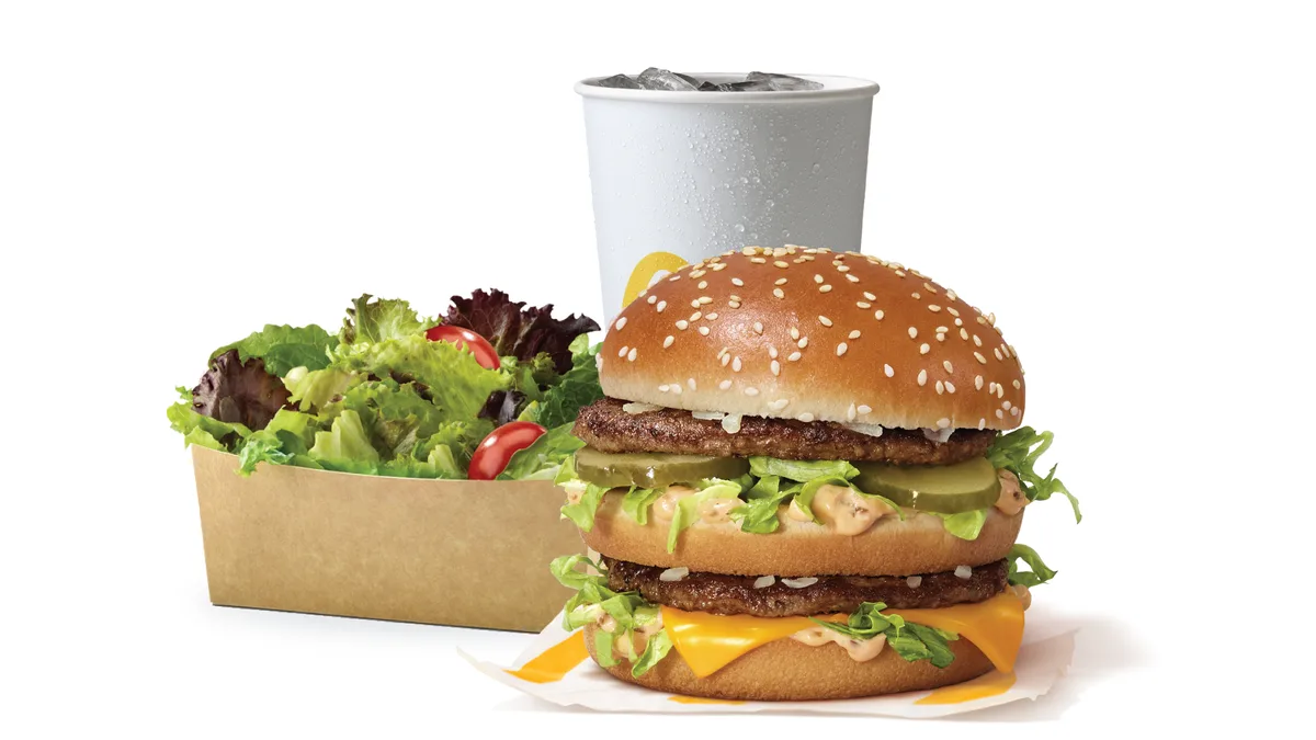 Big Mac Meal With Side Salad