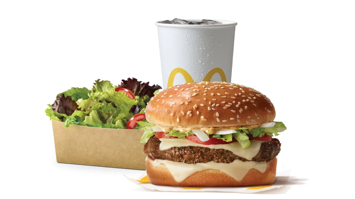 Big Tasty Meal With Side Salad