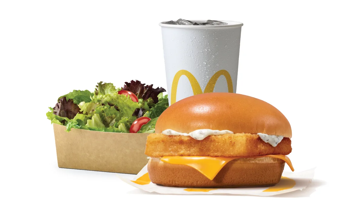 Filet-O-Fish Meal With Side Salad