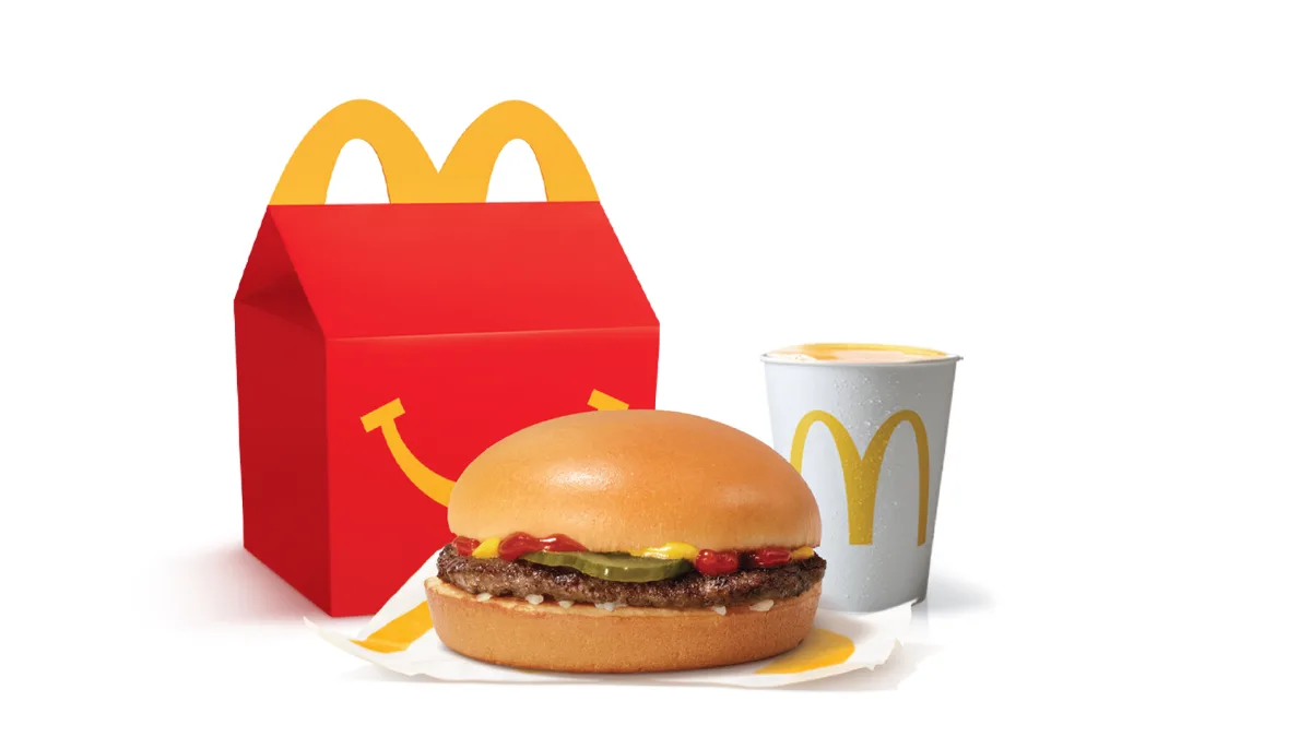 Happy Meal Hamburger With Fries