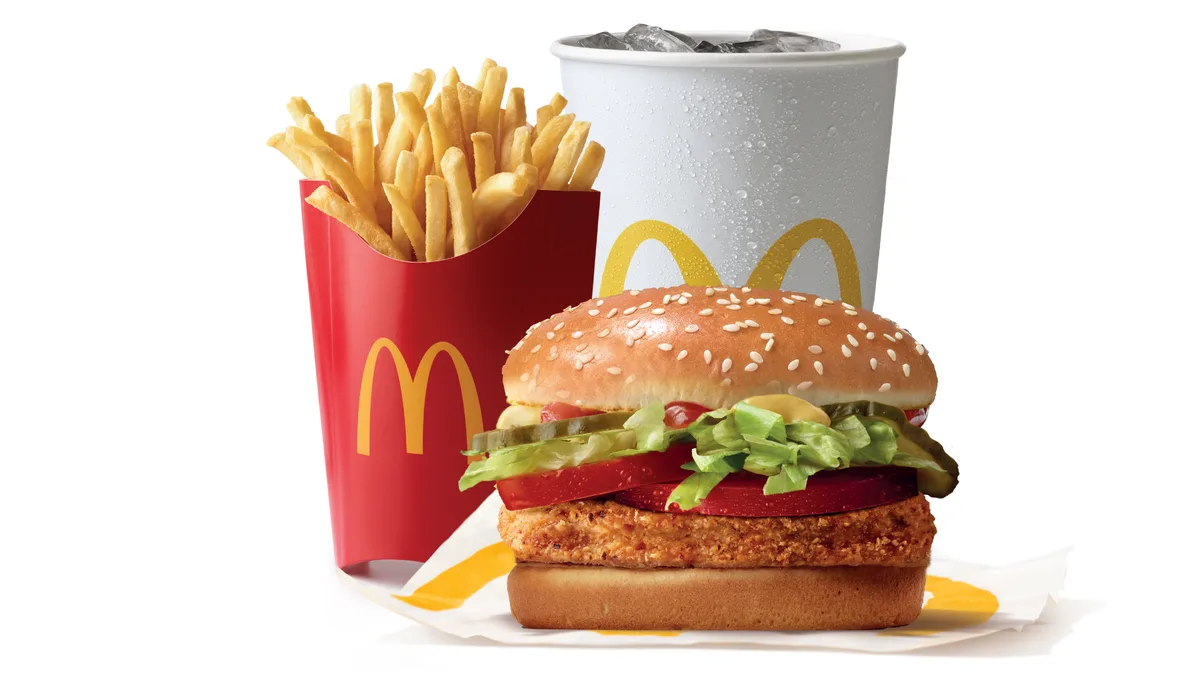 Large Veggie Burger Meal