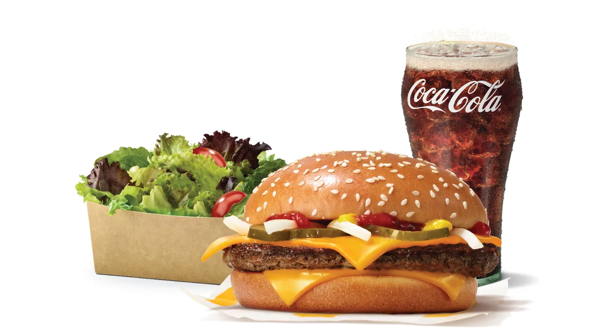 Royal Cheese Meal With Side Salad