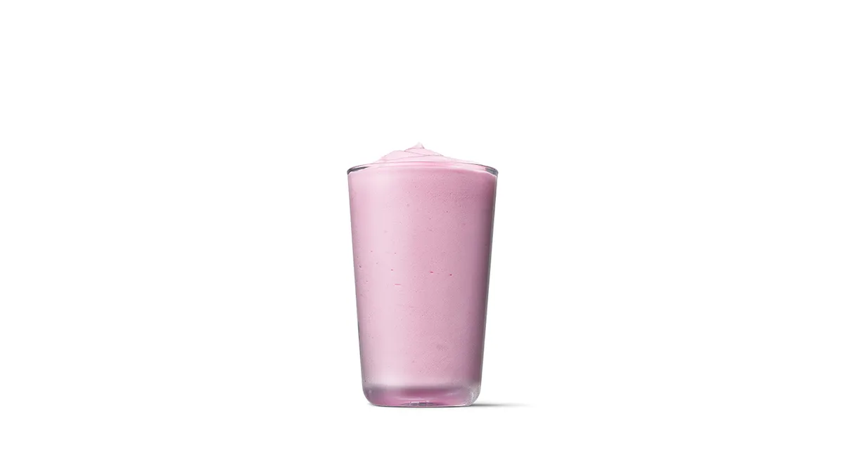 VELKÝ JAHODOVÝ MILK SHAKE