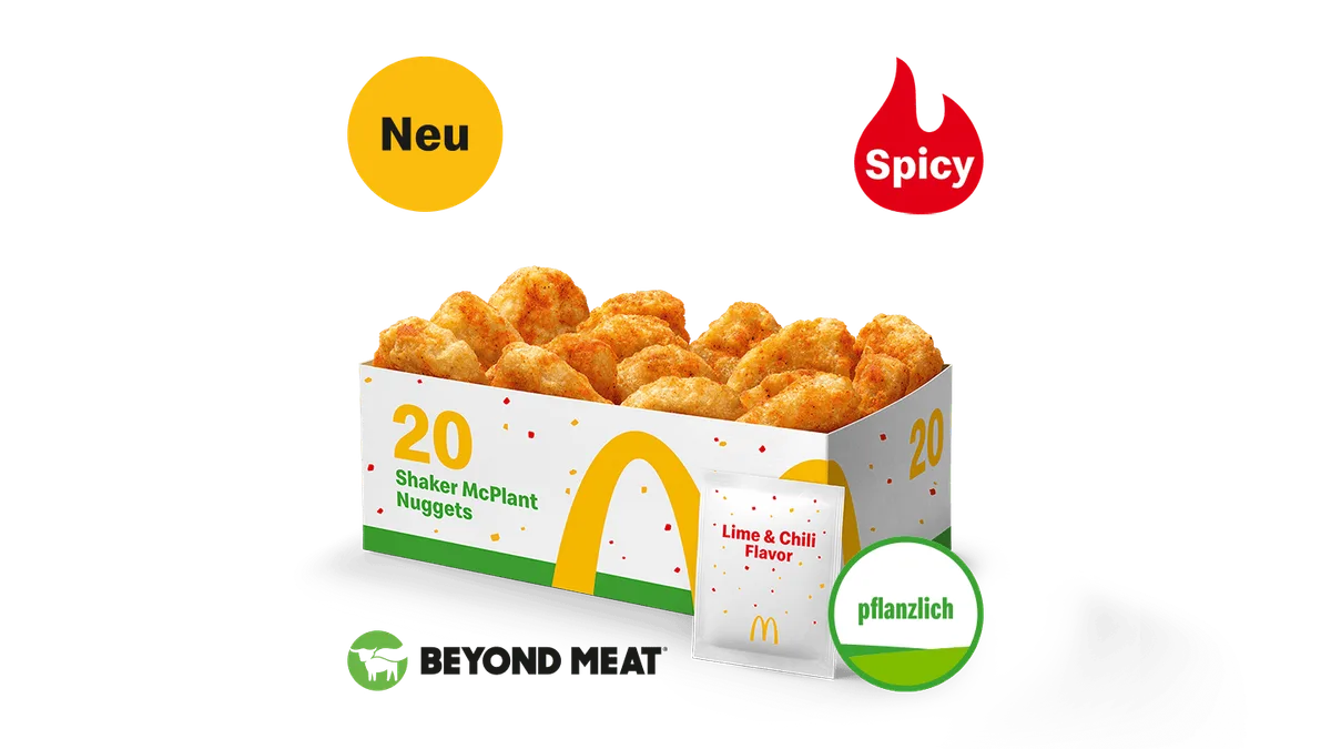 20 Shaker McPlant Nuggets Lime and Chili Flavor