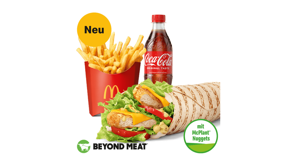 McWrap Plant Nuggets Honig-Senf McMenü