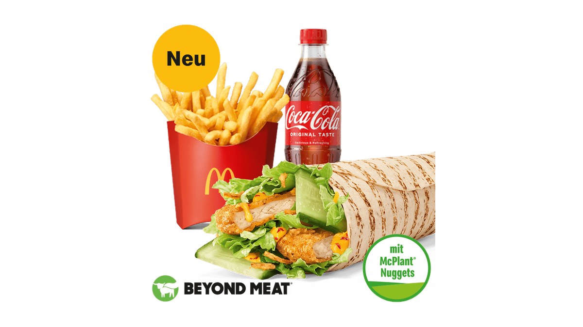 McWrap Plant Nuggets Mango-Curry McMenü