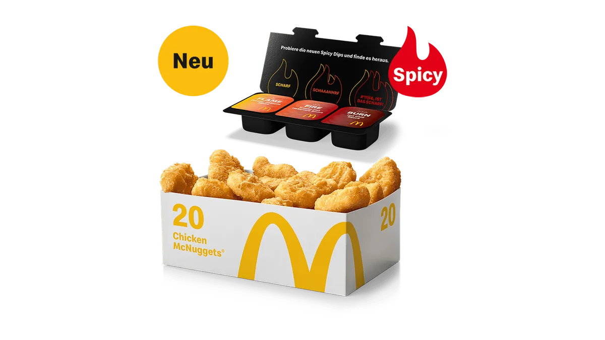 Spicy Dip Challenge - 20 Chicken McNuggets