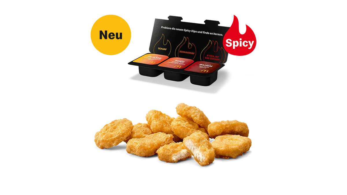 Spicy Dip Challenge - 9 Chicken McNuggets